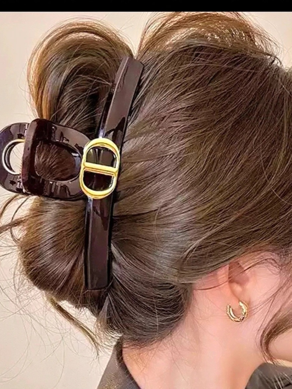 Christian Dior Cannage My EveryDior Claw Clip Black